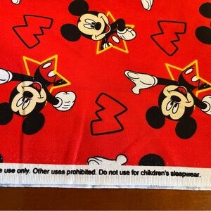 3 yards of Disney Mickey & Stars 
44” wide.  No cuts in the 3 & 1/3 yards